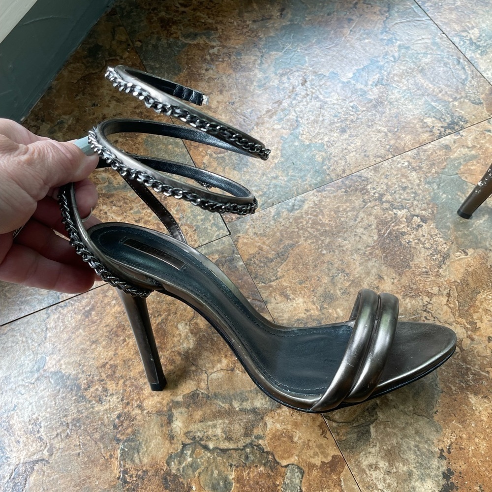 Schultz Heeled Spiral Ankle Sandal
